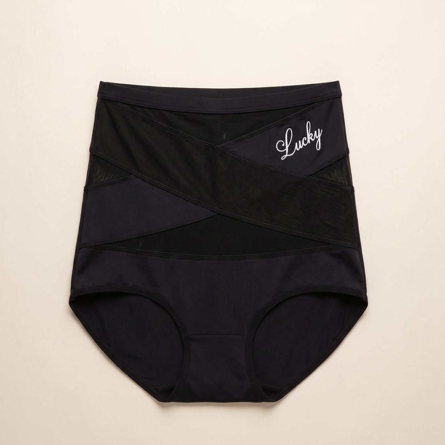 Culotte gainante taille haute — maintien croisé en X