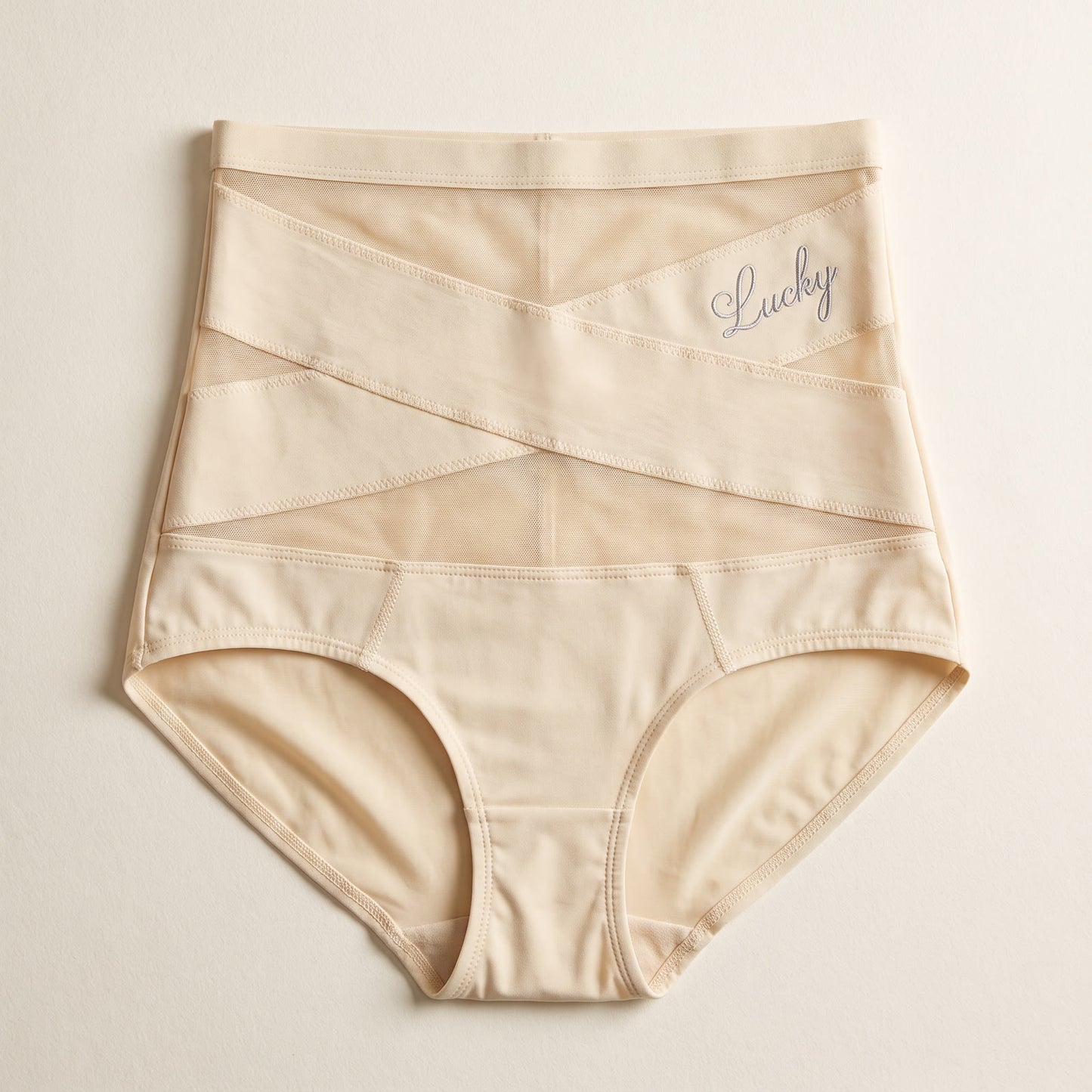 Culotte gainante taille haute — maintien croisé en X