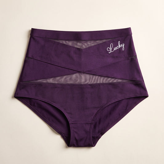 Culotte gainante taille haute — maintien croisé en X